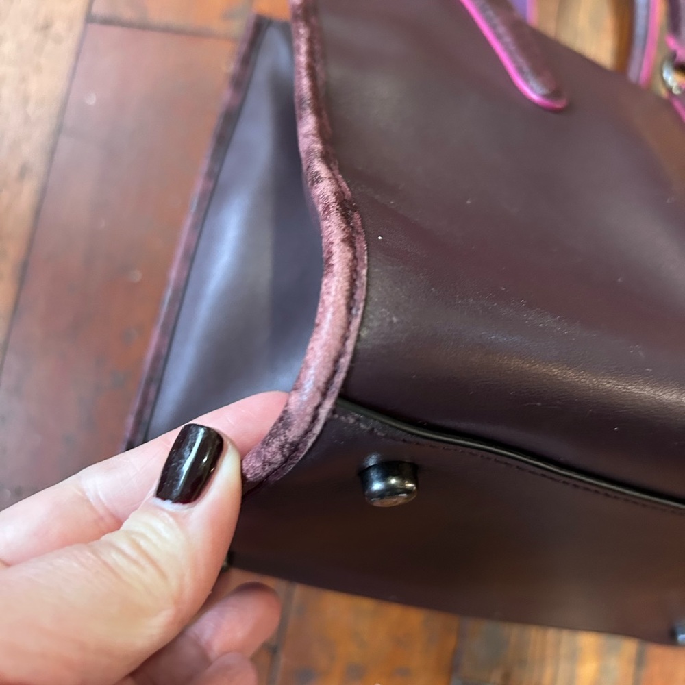 Coach Crosby Carryall* Oxblood and Exotic Leather Trim - Picture 9 of 16